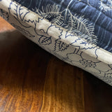 Quilted Cotton Cushion Cover 'Foliage'