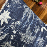 Quilted Cotton Cushion Cover 'Foliage'