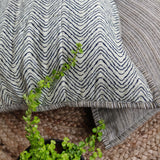 Quilted Cotton Cushion Cover Zigzag