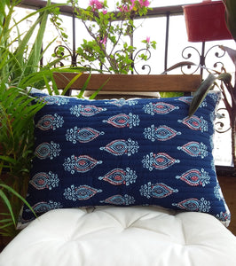 Quilted Long Cotton Cushion Cover Drop