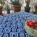 Cotton Reversible Table Runner Squares