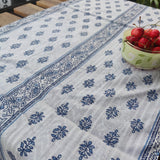 Cotton Reversible Table Runner Bellflower