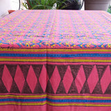 Kutchch Handblock Printed Table Cover Coral