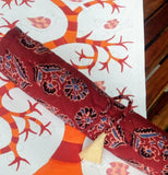 Ajrakh Quilted Pocket Organiser Red Phool